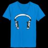 Ladies’  Junior Fine Jersey V-Neck Longer Length T-Shirt Thumbnail