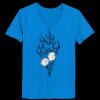 Ladies’  Junior Fine Jersey V-Neck Longer Length T-Shirt Thumbnail