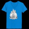 Ladies’  Junior Fine Jersey V-Neck Longer Length T-Shirt Thumbnail