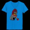Ladies’  Junior Fine Jersey V-Neck Longer Length T-Shirt Thumbnail