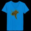 Ladies’  Junior Fine Jersey V-Neck Longer Length T-Shirt Thumbnail