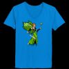 Ladies’  Junior Fine Jersey V-Neck Longer Length T-Shirt Thumbnail