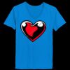Ladies’  Junior Fine Jersey V-Neck Longer Length T-Shirt Thumbnail