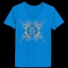 Ladies’  Junior Fine Jersey V-Neck Longer Length T-Shirt Thumbnail