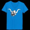 Ladies’  Junior Fine Jersey V-Neck Longer Length T-Shirt Thumbnail