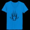 Ladies’  Junior Fine Jersey V-Neck Longer Length T-Shirt Thumbnail