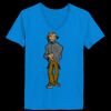 Ladies’  Junior Fine Jersey V-Neck Longer Length T-Shirt Thumbnail