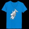 Ladies’  Junior Fine Jersey V-Neck Longer Length T-Shirt Thumbnail