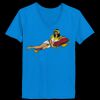Ladies’  Junior Fine Jersey V-Neck Longer Length T-Shirt Thumbnail