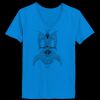 Ladies’  Junior Fine Jersey V-Neck Longer Length T-Shirt Thumbnail