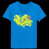 Ladies’  Junior Fine Jersey V-Neck Longer Length T-Shirt Thumbnail