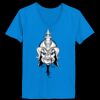 Ladies’  Junior Fine Jersey V-Neck Longer Length T-Shirt Thumbnail