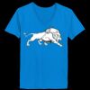Ladies’  Junior Fine Jersey V-Neck Longer Length T-Shirt Thumbnail