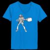 Ladies’  Junior Fine Jersey V-Neck Longer Length T-Shirt Thumbnail