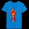 Ladies’  Junior Fine Jersey V-Neck Longer Length T-Shirt Thumbnail
