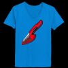 Ladies’  Junior Fine Jersey V-Neck Longer Length T-Shirt Thumbnail