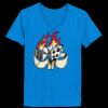 Ladies’  Junior Fine Jersey V-Neck Longer Length T-Shirt Thumbnail