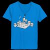 Ladies’  Junior Fine Jersey V-Neck Longer Length T-Shirt Thumbnail
