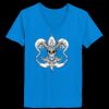 Ladies’  Junior Fine Jersey V-Neck Longer Length T-Shirt Thumbnail
