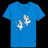 Ladies’  Junior Fine Jersey V-Neck Longer Length T-Shirt Thumbnail