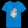 Ladies’  Junior Fine Jersey V-Neck Longer Length T-Shirt Thumbnail