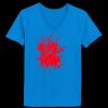 Ladies’  Junior Fine Jersey V-Neck Longer Length T-Shirt Thumbnail