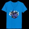 Ladies’  Junior Fine Jersey V-Neck Longer Length T-Shirt Thumbnail