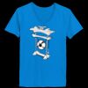 Ladies’  Junior Fine Jersey V-Neck Longer Length T-Shirt Thumbnail