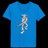 Ladies’  Junior Fine Jersey V-Neck Longer Length T-Shirt Thumbnail