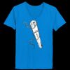 Ladies’  Junior Fine Jersey V-Neck Longer Length T-Shirt Thumbnail