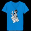 Ladies’  Junior Fine Jersey V-Neck Longer Length T-Shirt Thumbnail