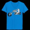 Ladies’  Junior Fine Jersey V-Neck Longer Length T-Shirt Thumbnail