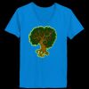 Ladies’  Junior Fine Jersey V-Neck Longer Length T-Shirt Thumbnail