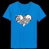 Ladies’  Junior Fine Jersey V-Neck Longer Length T-Shirt Thumbnail