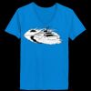 Ladies’  Junior Fine Jersey V-Neck Longer Length T-Shirt Thumbnail