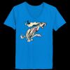 Ladies’  Junior Fine Jersey V-Neck Longer Length T-Shirt Thumbnail