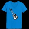 Ladies’  Junior Fine Jersey V-Neck Longer Length T-Shirt Thumbnail