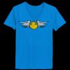 Ladies’  Junior Fine Jersey V-Neck Longer Length T-Shirt Thumbnail