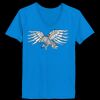 Ladies’  Junior Fine Jersey V-Neck Longer Length T-Shirt Thumbnail
