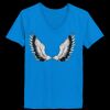 Ladies’  Junior Fine Jersey V-Neck Longer Length T-Shirt Thumbnail