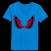 Ladies’  Junior Fine Jersey V-Neck Longer Length T-Shirt Thumbnail