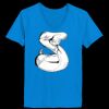 Ladies’  Junior Fine Jersey V-Neck Longer Length T-Shirt Thumbnail