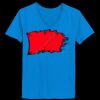 Ladies’  Junior Fine Jersey V-Neck Longer Length T-Shirt Thumbnail
