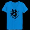 Ladies’  Junior Fine Jersey V-Neck Longer Length T-Shirt Thumbnail