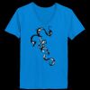 Ladies’  Junior Fine Jersey V-Neck Longer Length T-Shirt Thumbnail
