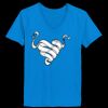 Ladies’  Junior Fine Jersey V-Neck Longer Length T-Shirt Thumbnail
