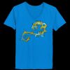 Ladies’  Junior Fine Jersey V-Neck Longer Length T-Shirt Thumbnail