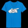 Ladies’  Junior Fine Jersey V-Neck Longer Length T-Shirt Thumbnail