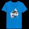 Ladies’  Junior Fine Jersey V-Neck Longer Length T-Shirt Thumbnail