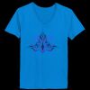 Ladies’  Junior Fine Jersey V-Neck Longer Length T-Shirt Thumbnail